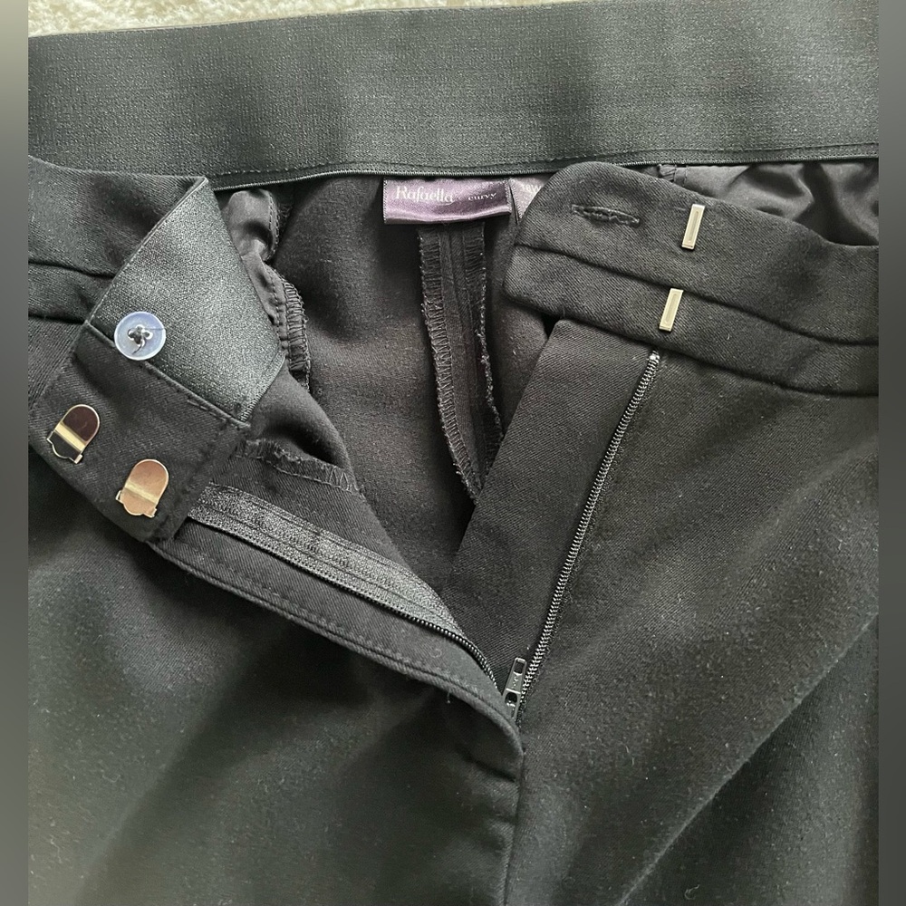Rafaella Black Trousers Straight Leg Business - Picture 8 of 8